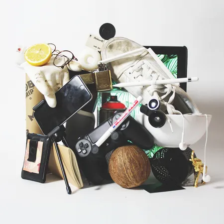 a collection of various good but into rubbish