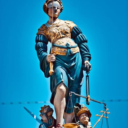 statue of david with graffiti
