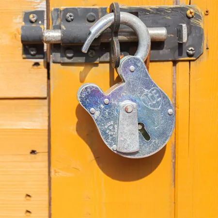 Unlocked padlock