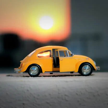 yellow toy taxi